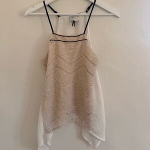 HD in Paris Chevron Camisole - White, Black, Beige